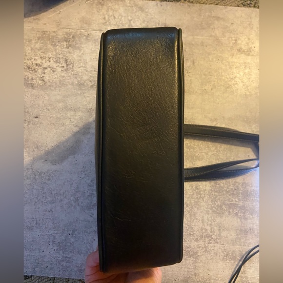 Authentic Vintage Coach A2S-7776 Hampton Lunch Tote Black Leather - Picture 8 of 11